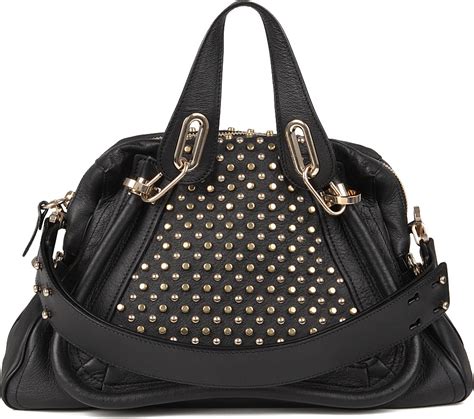 chloe black studded handbag|nordstrom chloe bag.